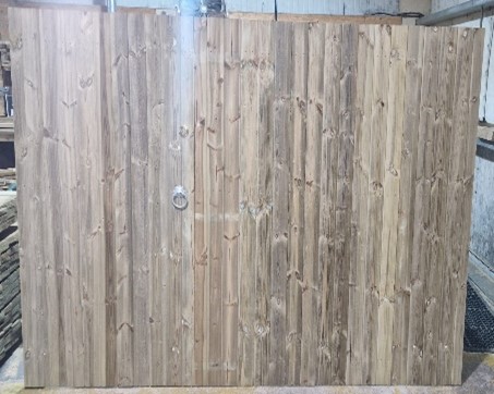 Tongue and Groove v-joint Ledged and Braced Pair of Gates featured iamge